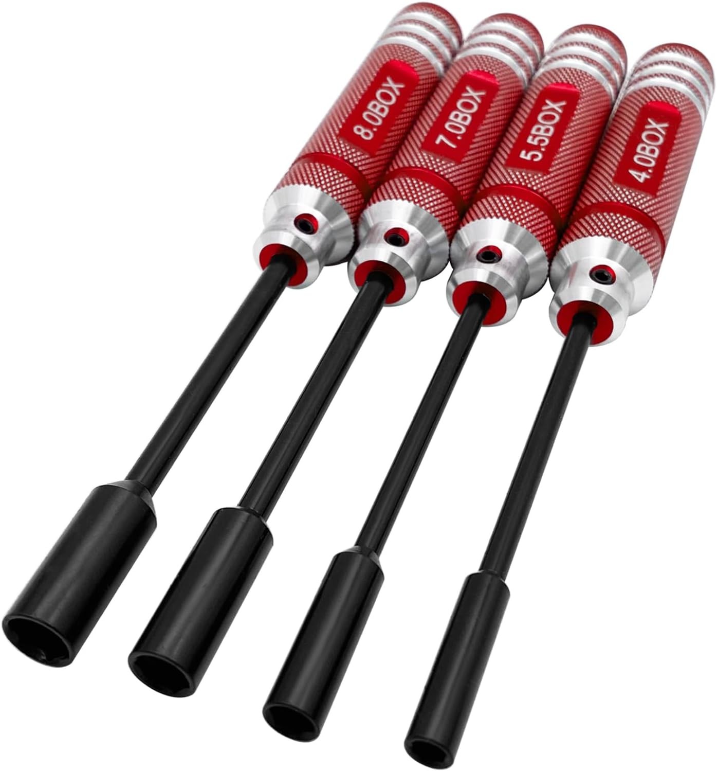 4Pcs Nut Driver Set RC Tool Hex for Vehicle Red