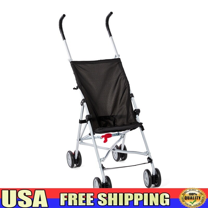 Umbrella Stroller Lightweight Baby Stroller W/ 3-Point Harness & Foot Brakes New