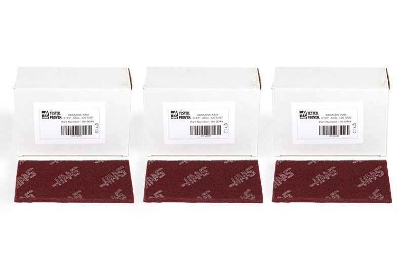 Haas Abrasive Pad Kit, Aluminum Oxide, 320 Grit, Medium-Grade - Pack of 30