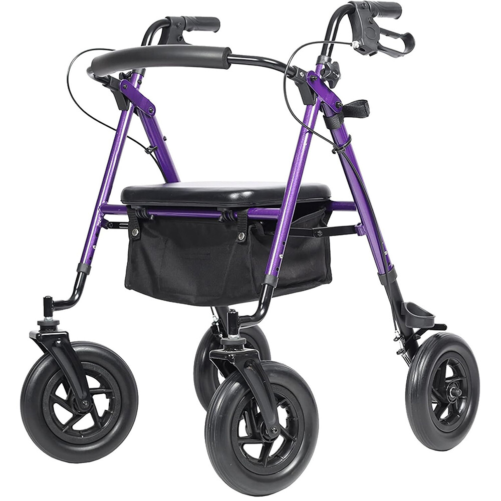 Deluxe OEM ELENKER Medical Rollator Walker Heavy Duty Upright Rolling Walker Aid