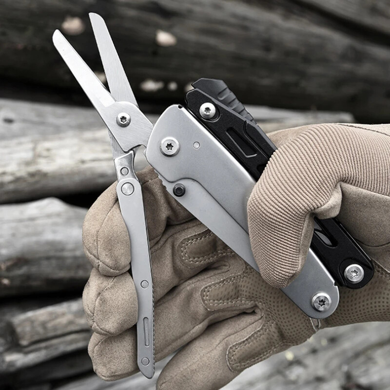 20-in-1 Multi Tool Outdoor Pocket Knife Screwdriver Pliers Scissors with Sheath