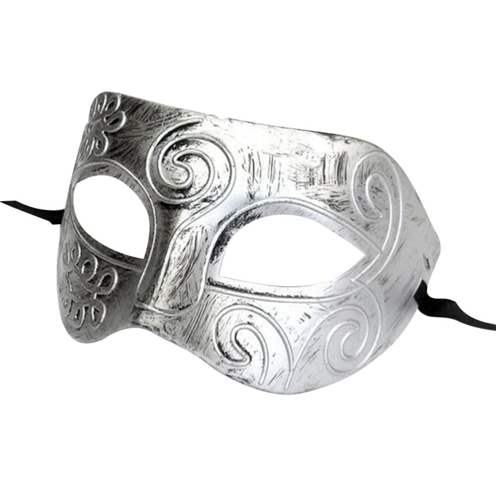 Adult Men Mask Greek Roman Fighter Masquerade Face Mask for Fancy Dress Ball