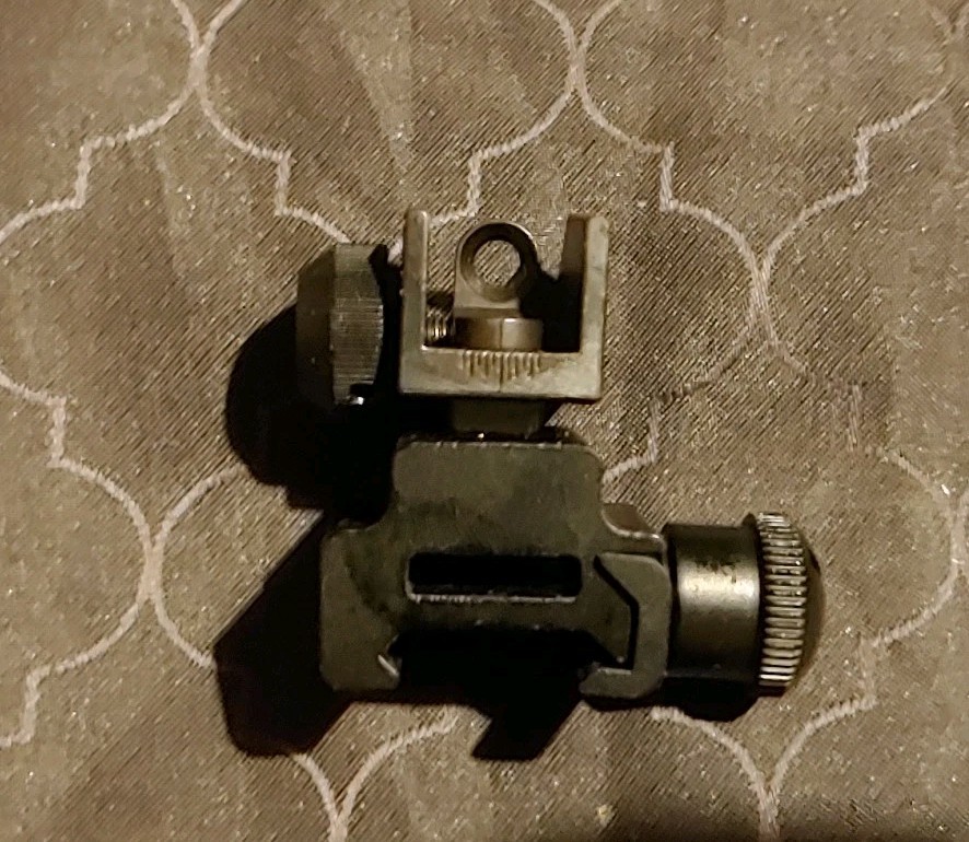 NEW NcStar adjustable Flip Up Rear Sight