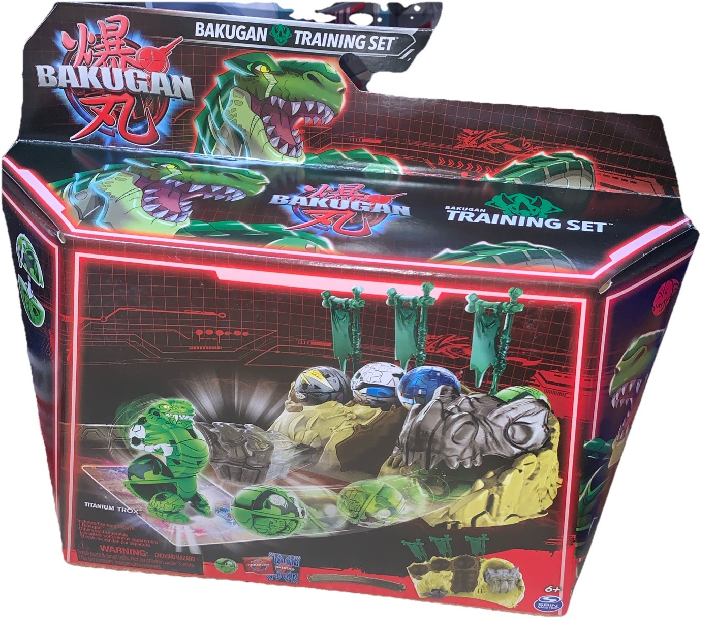 Bakugan Training Set with Titanium Trox, Inspired by Dinosaur Clan