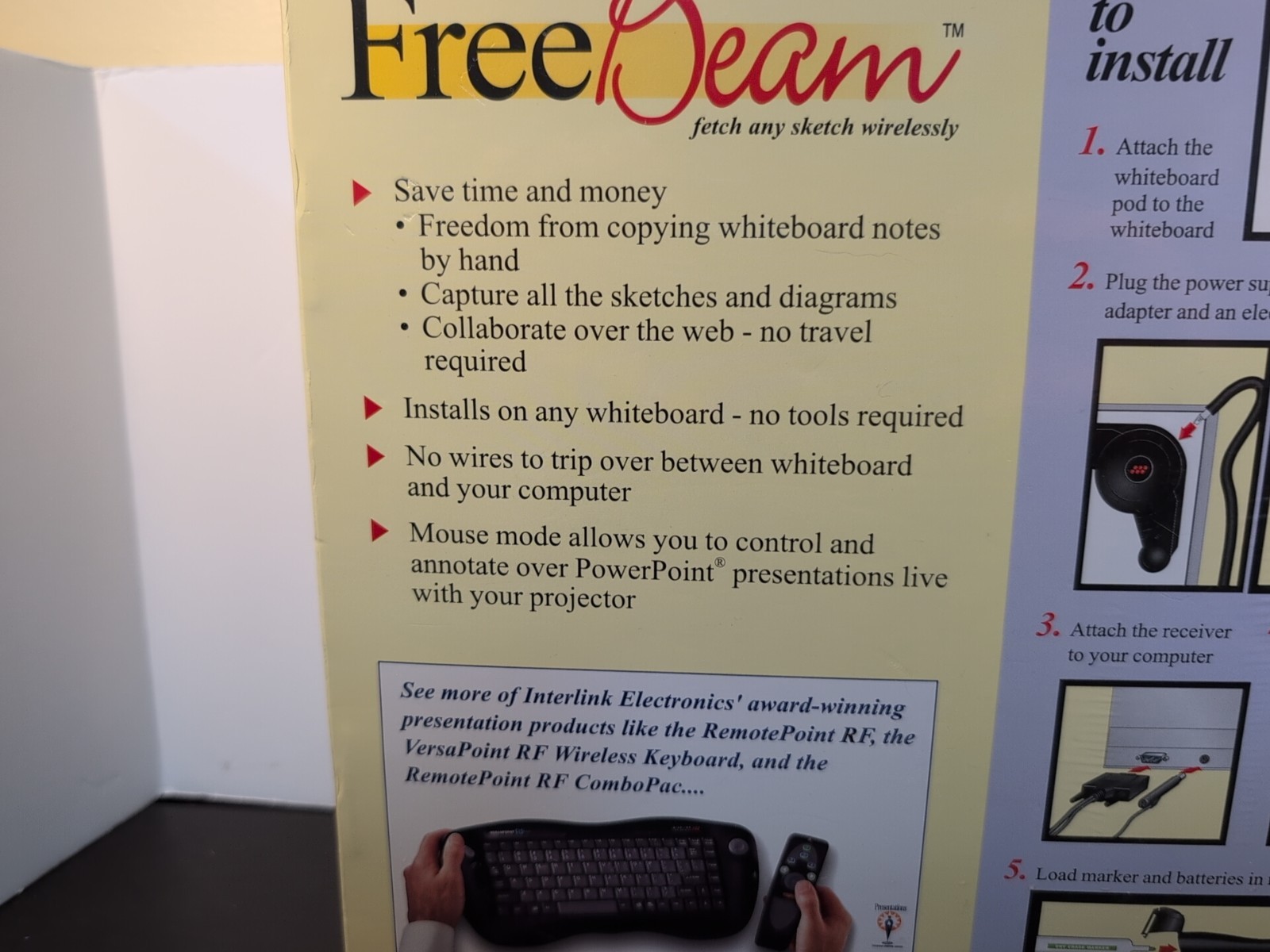 InterlinkElectronics FreeBeam VP6350 Whiteboard POD - NEW