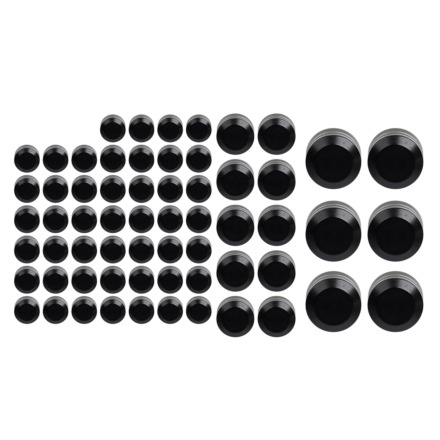 Black Cut Engine Bolt Cap Cover For Harley Electra Road Glide FLTRX FLTRXS FLTRU