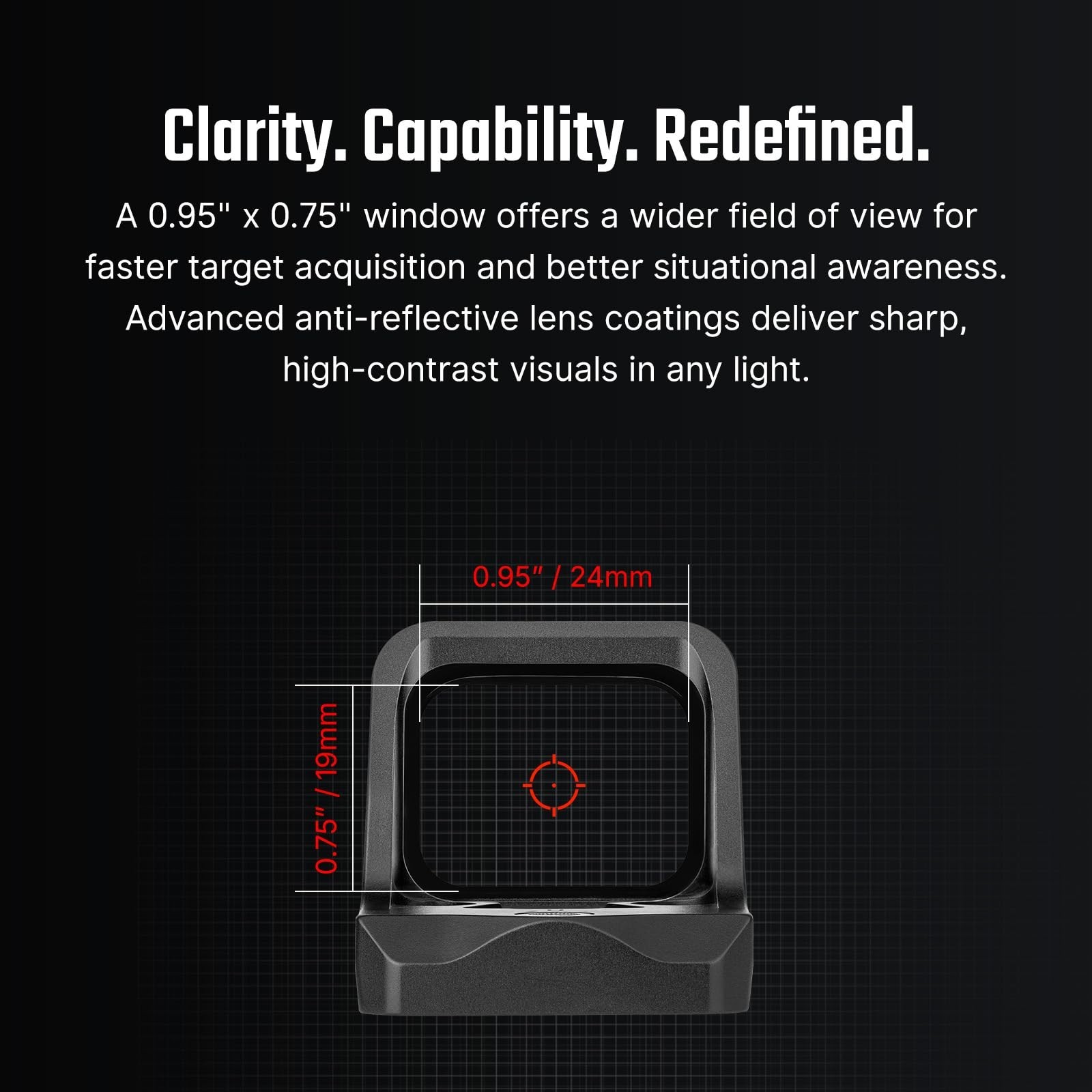 Olight Osight SE, 2 MOA Dot + 32 MOA Circle Red Dot Sight
