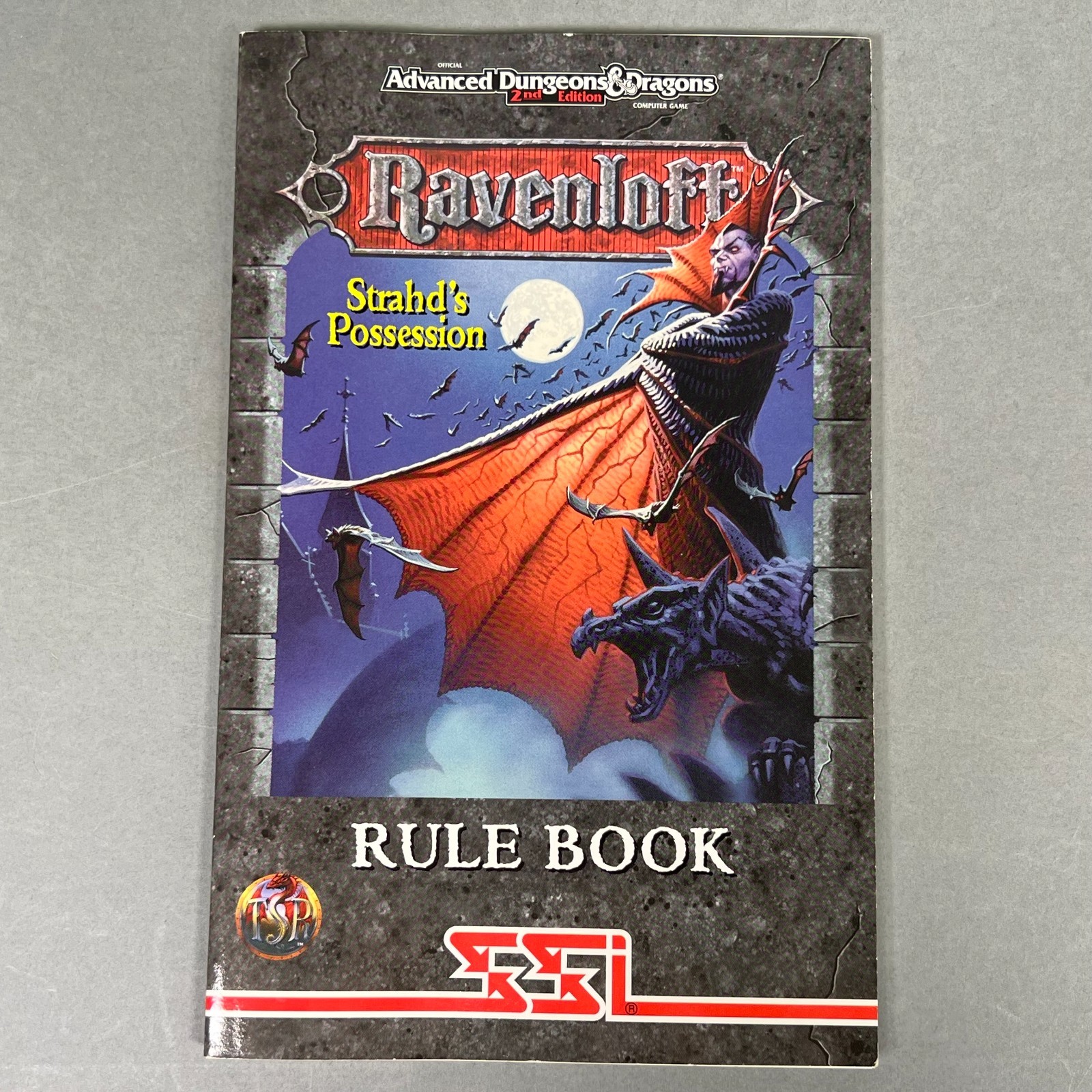 Ravenloft: Strahd’s Possession Replacement Rule Book SSI PC Game Manual Only VTG