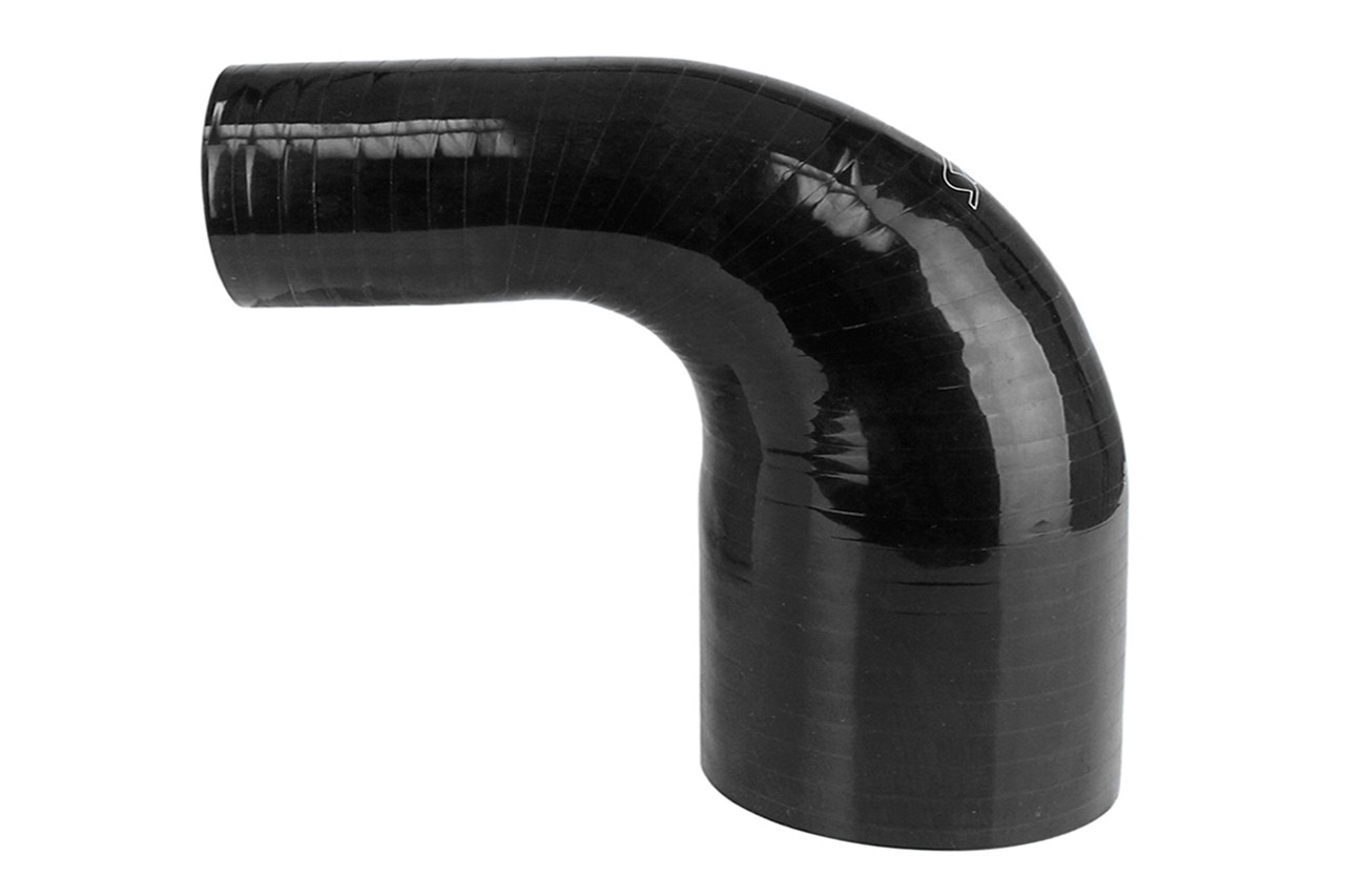 HPS HTSER90-300-450-BLK 3" To 4.5" 76mm-114mm ID ELB Reducer Hose Black 90-DEG
