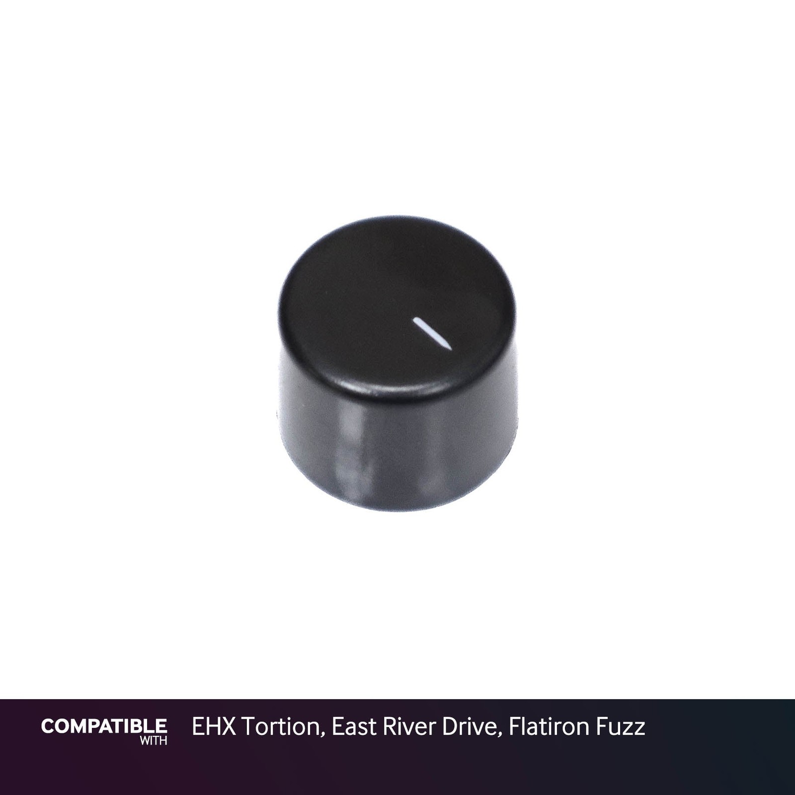Electro-Harmonix Black Knob for EHX Tortion, East River Drive, Flatiron Fuzz