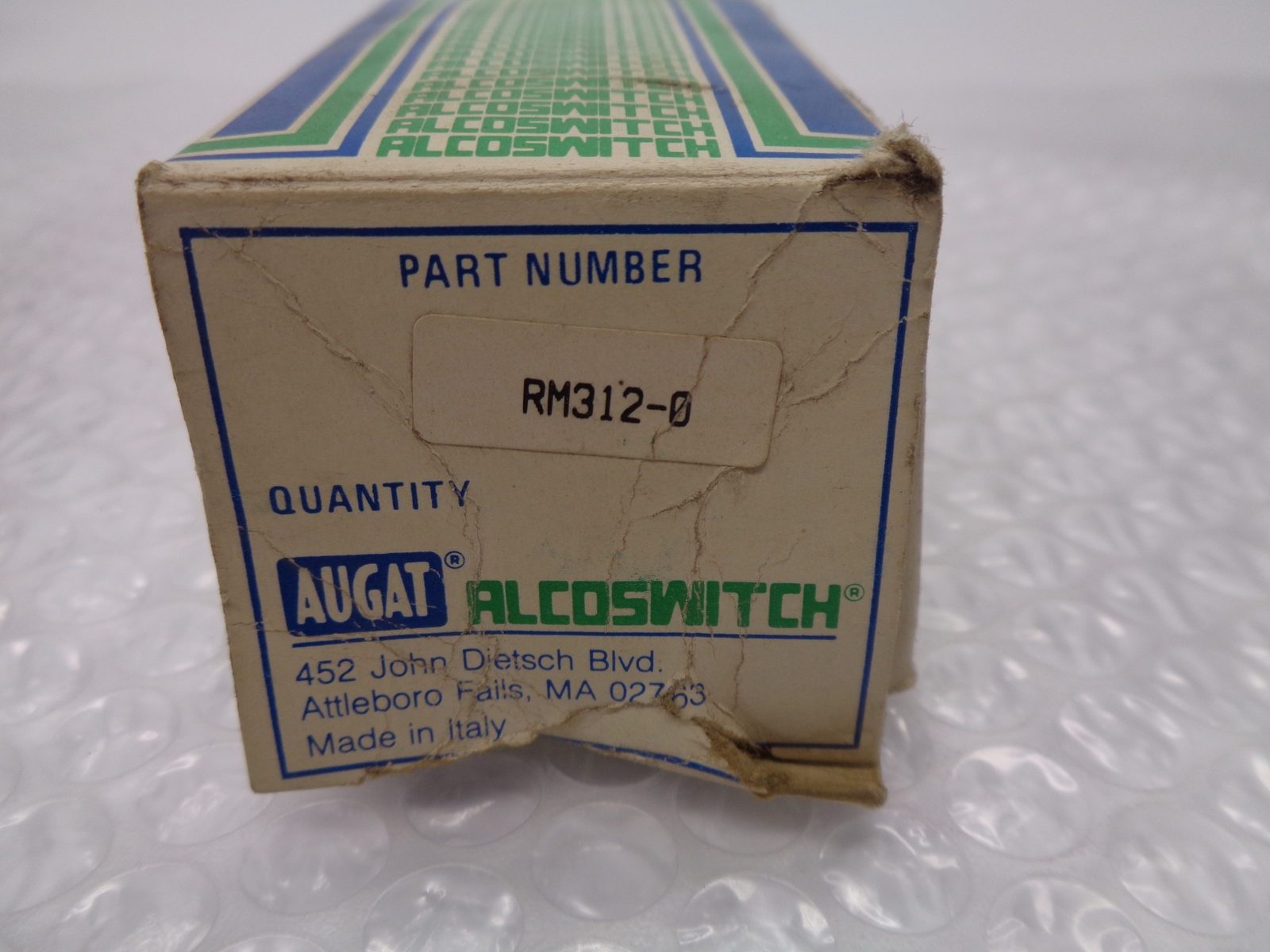 AUGAT ALCOSWITCH RM312-0 SELECTOR SWITCH NSMP