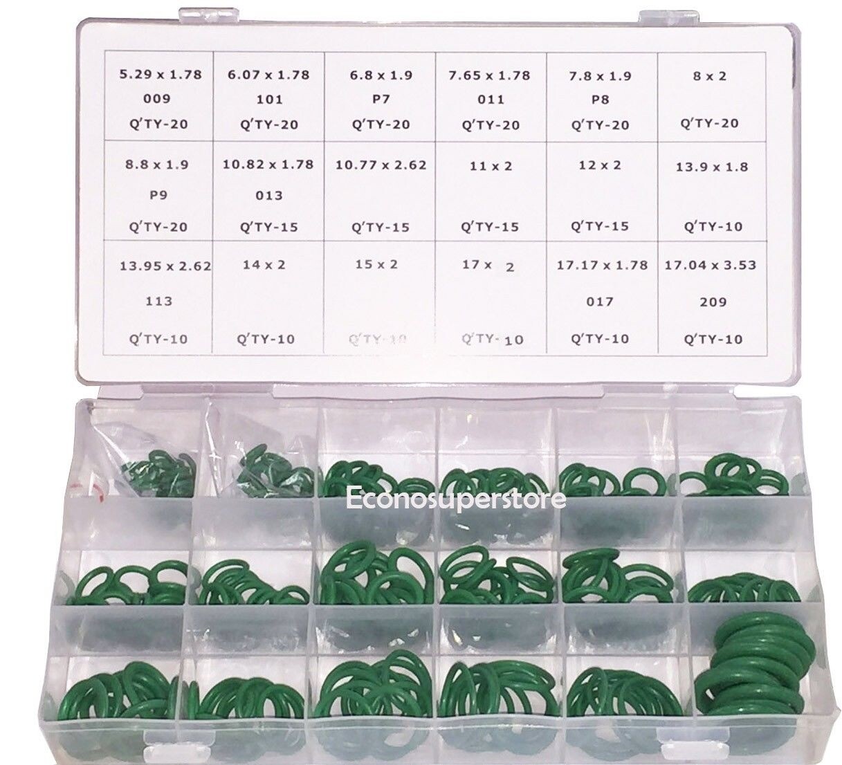 270pc High Pressure O-Ring Set HNBR A/C Assortment Oil Proof Plumbing Air & Gas