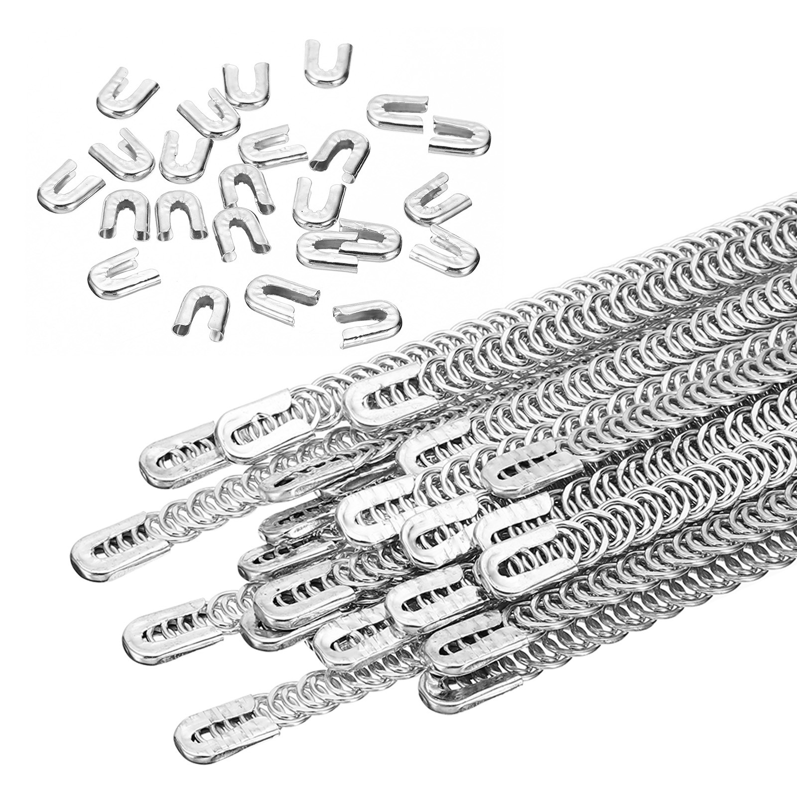 24Pcs Metal Steel Spiral Corset Boning 13.7 Inch Metal Boning 9mm WIDE