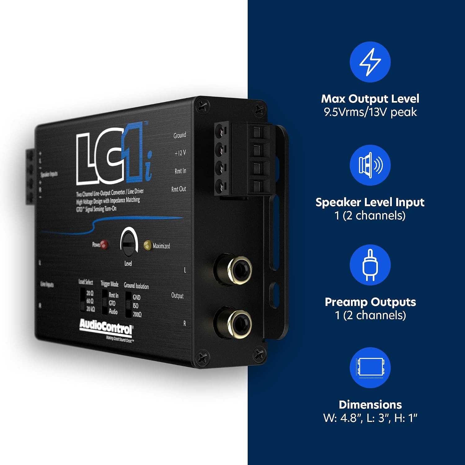 Lc1I Active 2-Channel Line Driver & Line Output Converter for Adding Subwoofers