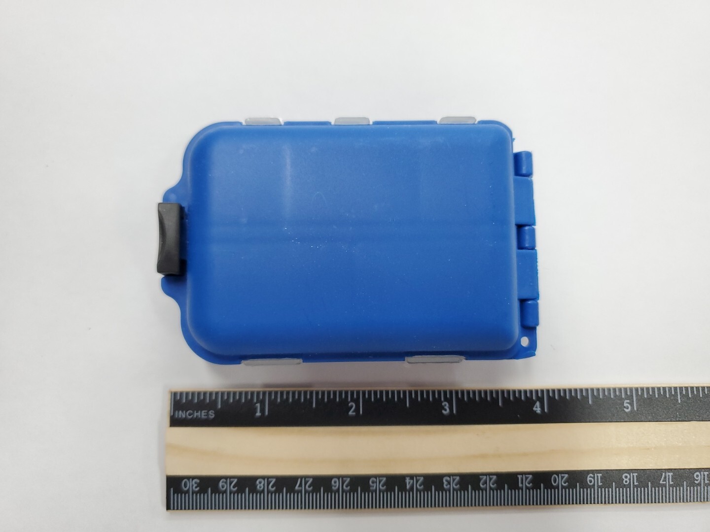 Pocket Size 10 Compartment Folding Pill Box - Vitamin Pill Storage - Blue