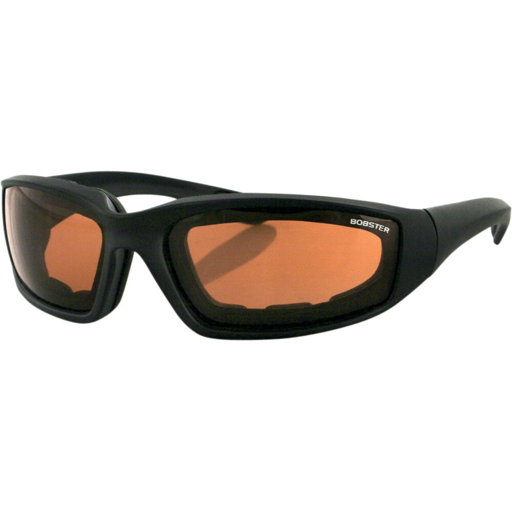 Bobster Foamerz 2 Sunglasses (Black Frame, Anti-fog Amber Lens, ANSI Z87)