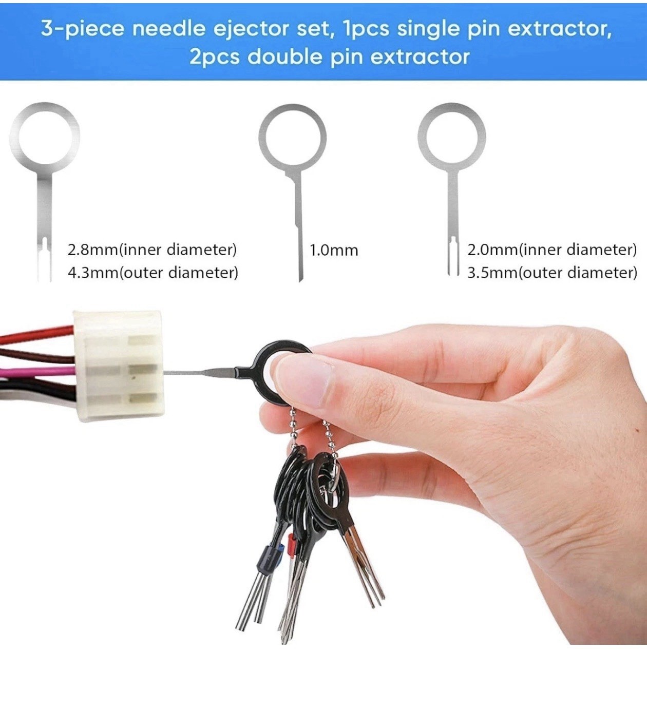 Terminal Pin Removal Tool Kit 82 Pcs Tool Set Wire Terminal Release