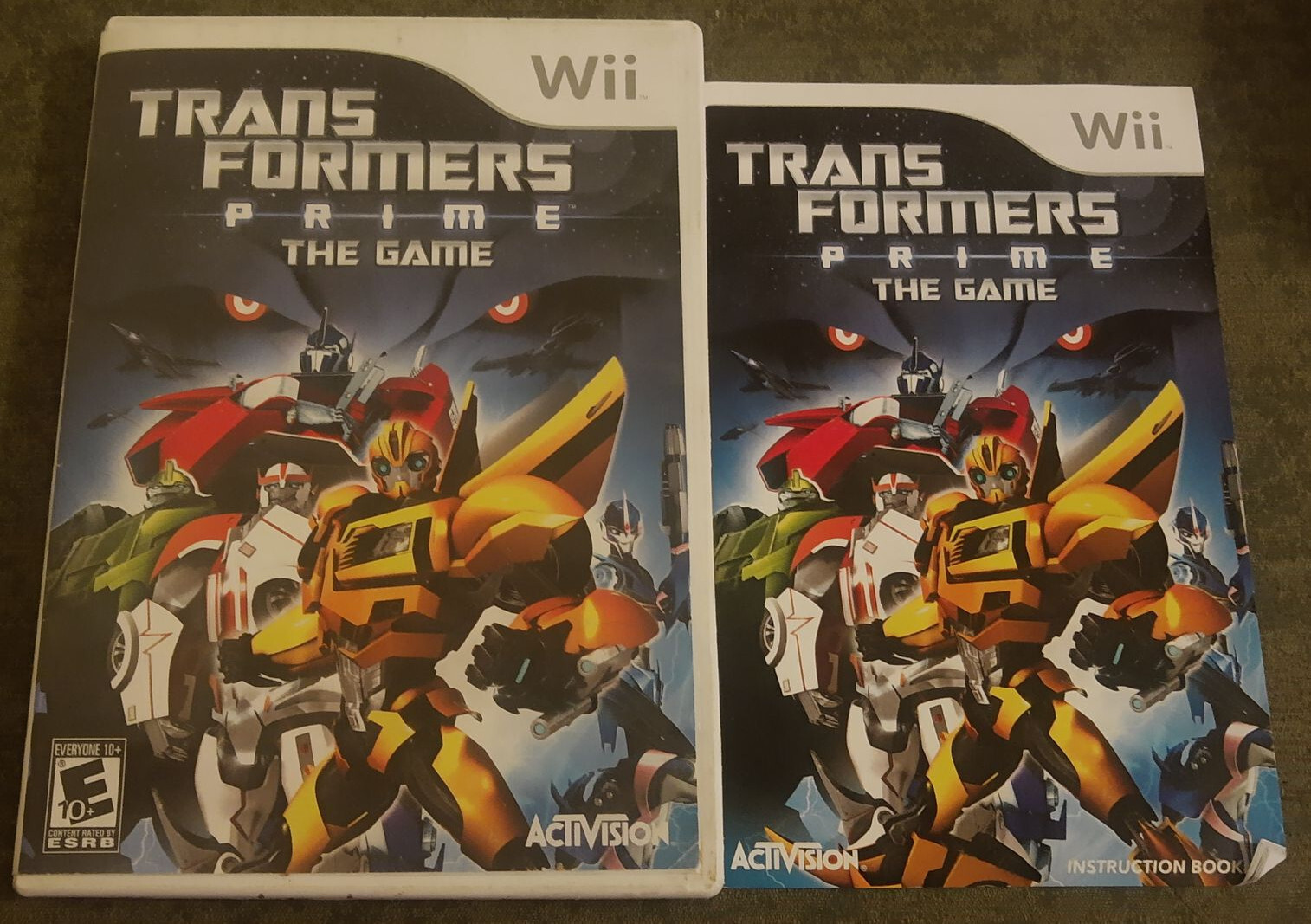 Transformers Prime - ORIGINAL GAME CASE/INSTRUCTIONS ONLY - Wii - NO GAME