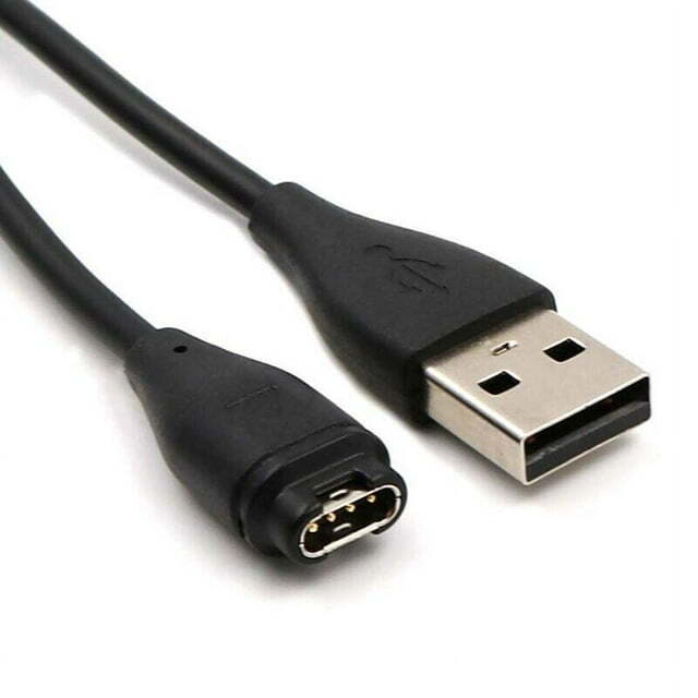 Black USB Charger Charging Cable Cord For Garmin Venu Sq Music Edition 2 Plus 2S