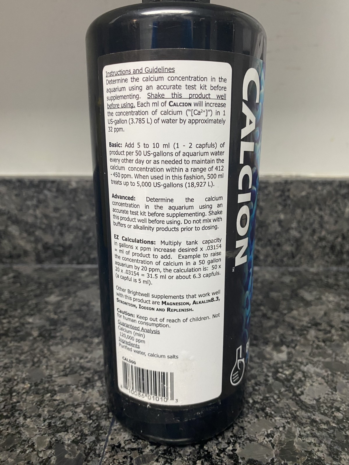 New Brightwell Aquatics Calcion - Concentrated Calcium Supplement 1 Liter