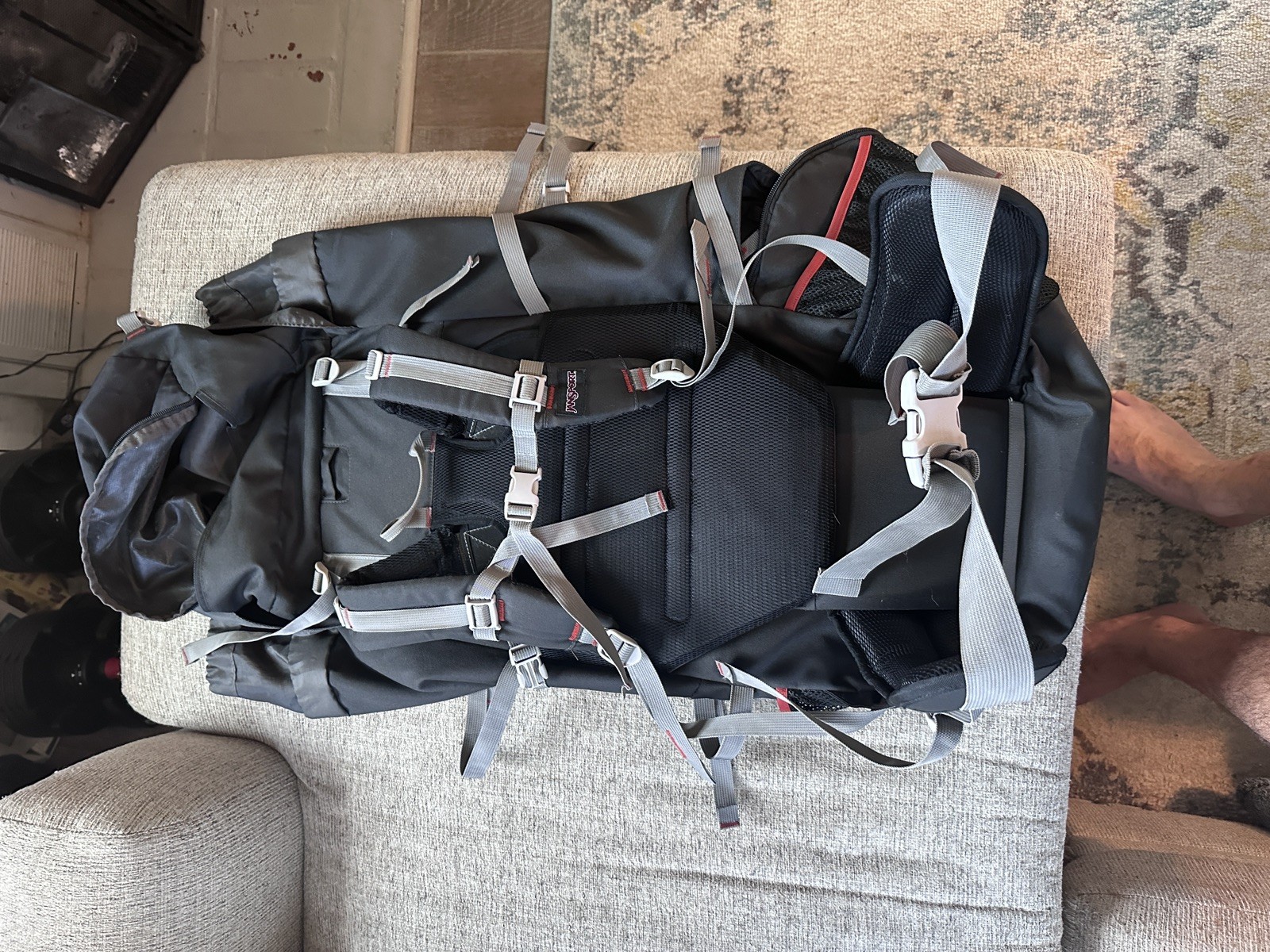Jansport Big Bear 78 Trail Pack Backpack Big Grey Camping Backpacking