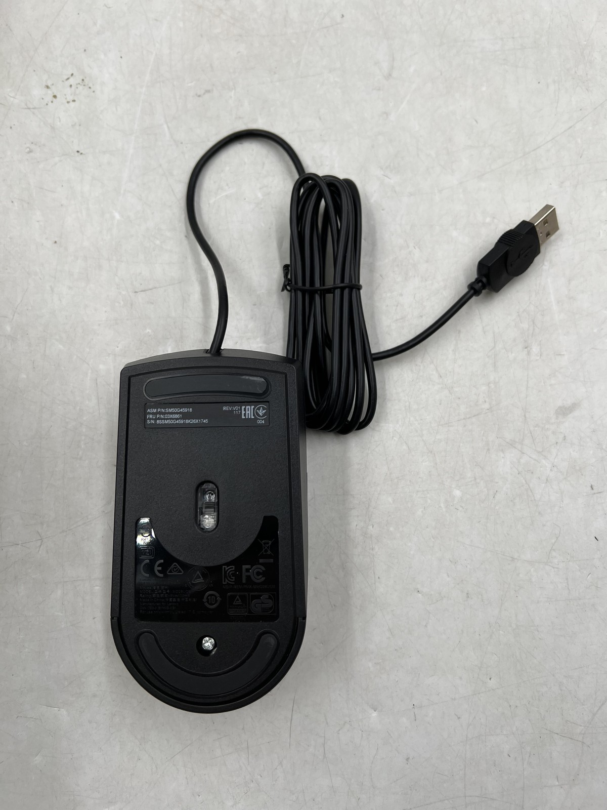 OPEN BOX Lenovo Black Optical 3 Button Scroll USB Mouse MO28UOA 06P4069
