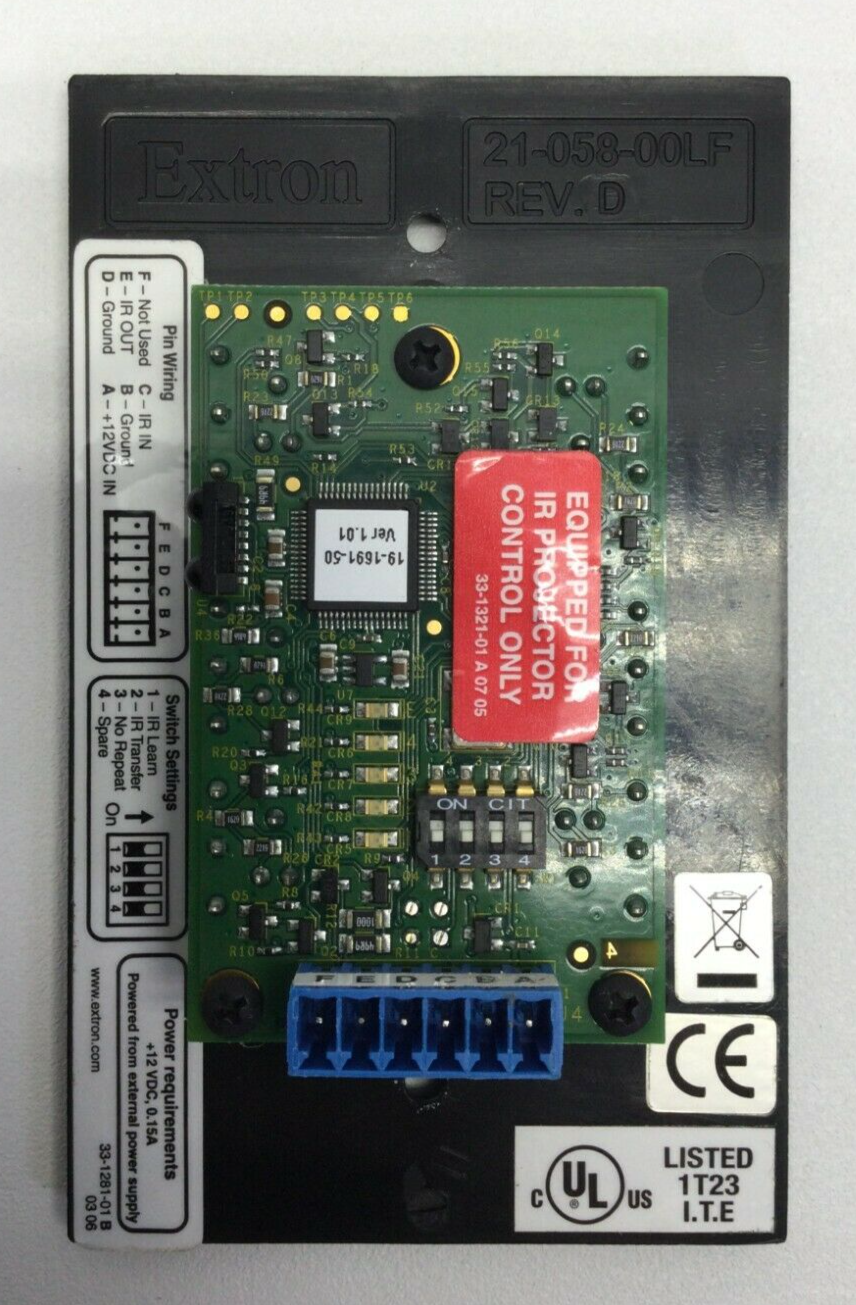 EXTRON 21-058-00LF MLC 52 REV.D CONTROL DISPLAY WALLMOUNT