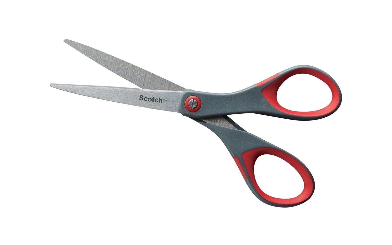 Scotch 6" Precision Scissors, Great for Everyday Use (1446) 6-Inches, Grey/Red
