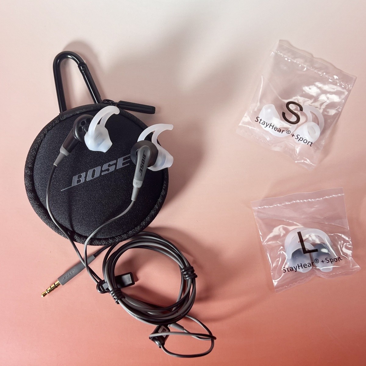 Bose SoundSport Wired In-Ear Headphones with 3.5mm Jack Plug, Black
