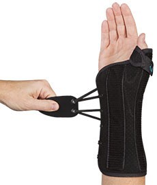 Med Spec Ryno Lacer II - Wrist & Thumb Support - Black