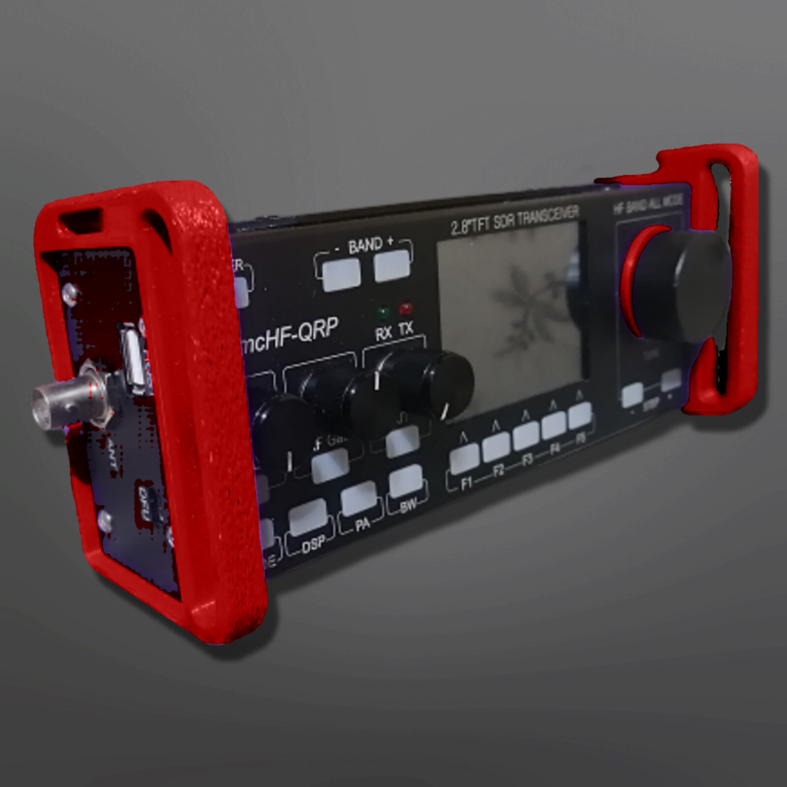 Handles Face Protectors for RS-918 Plus 10W HF SDR Transceiver MCHF-QRP *RED*