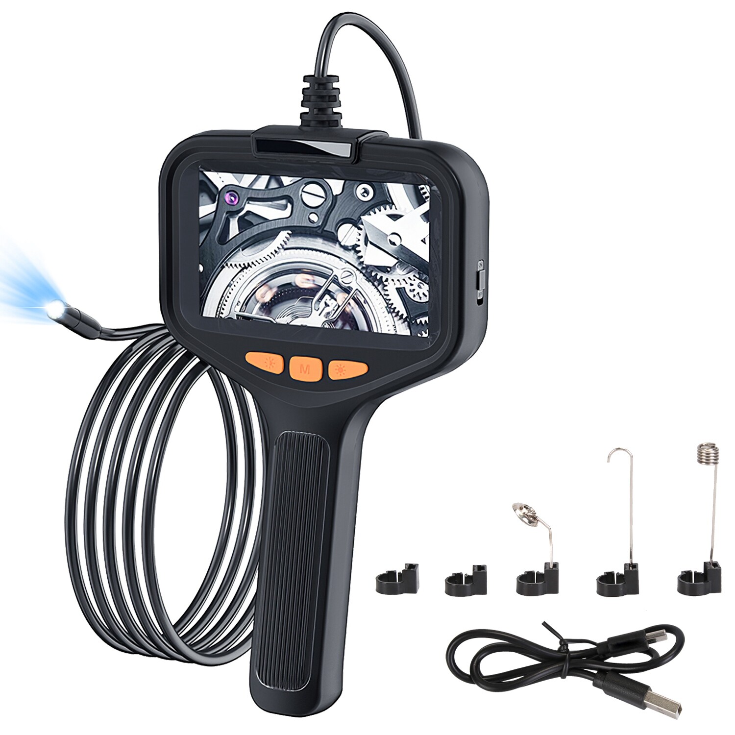 8 LED USB Snake Endoscope Borescope HD Inspection Camera Adjustable LED Lights