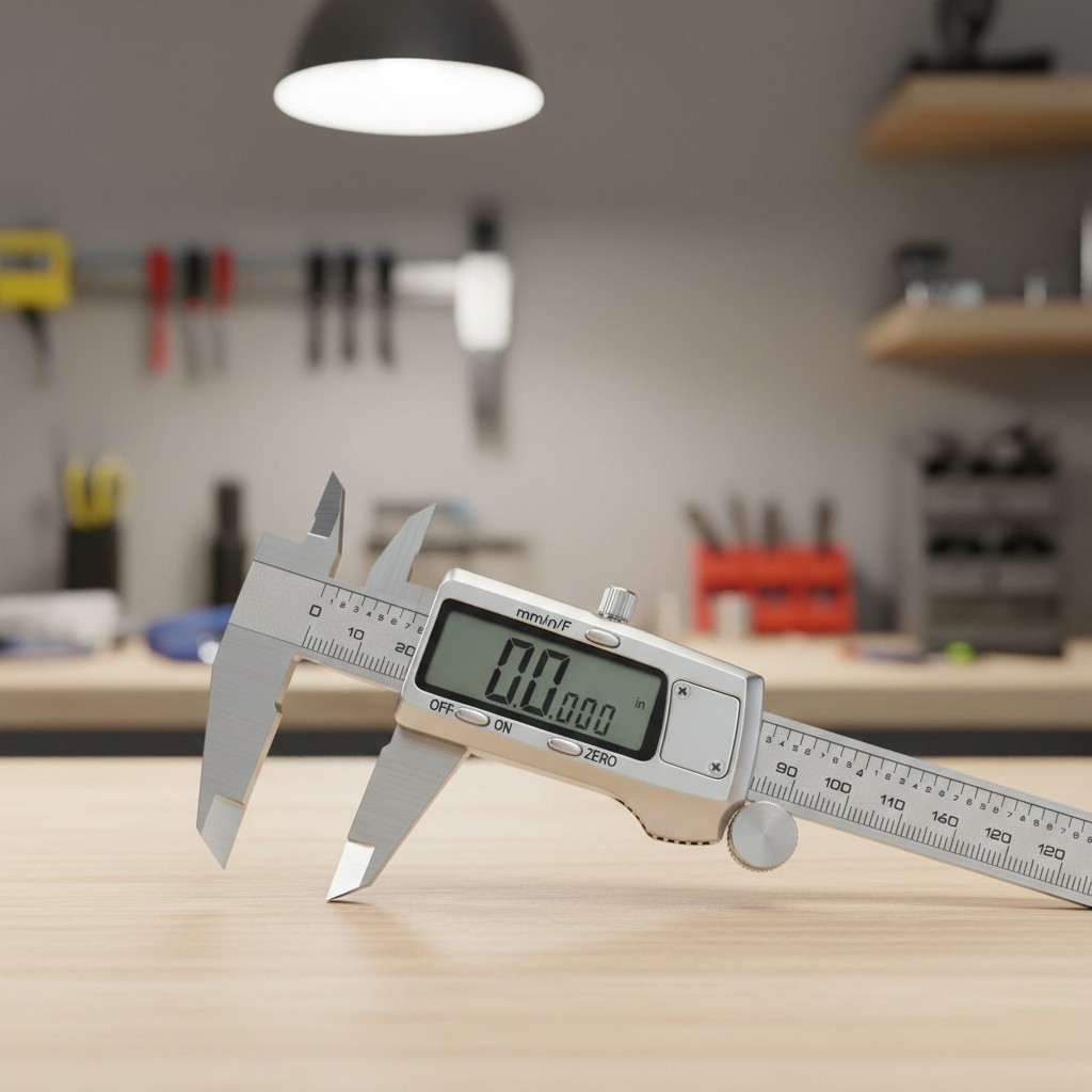 Precision Digital Caliper - Stainless Steel, 6 Inch - 3 Unit LCD Display