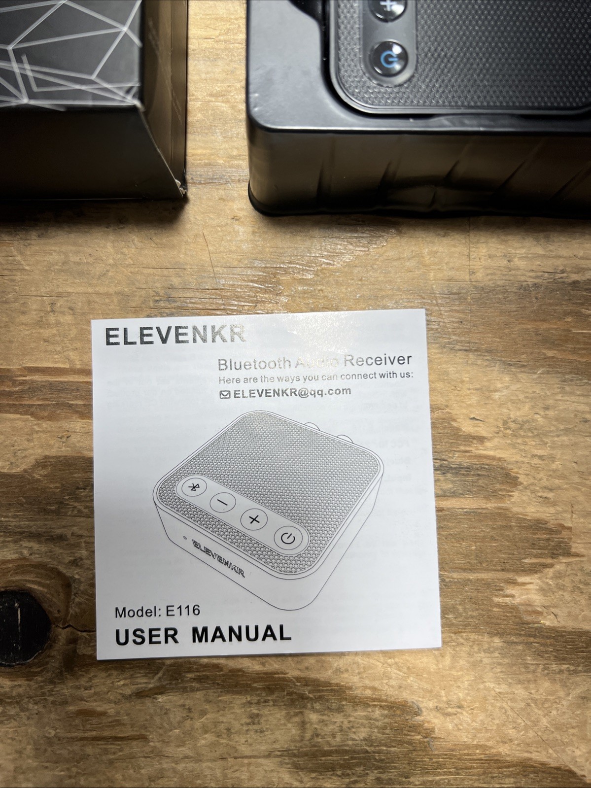 ELEVENKR E116 Bluetooth to RCA Adapter for Stereo Receiver aptX HD Long Range