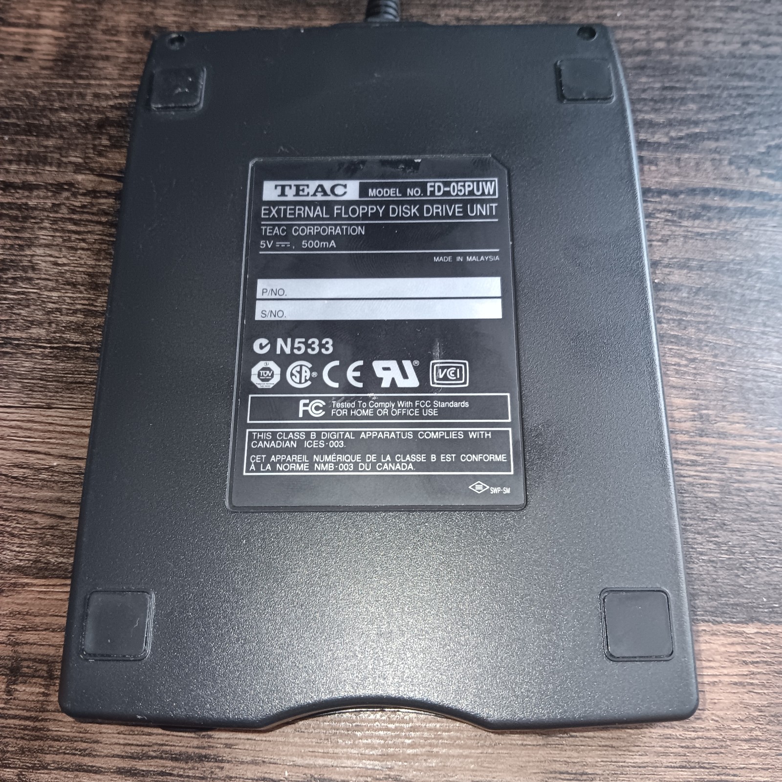Teac FD-05PUW 3.5" USB External Floppy Disk Drive