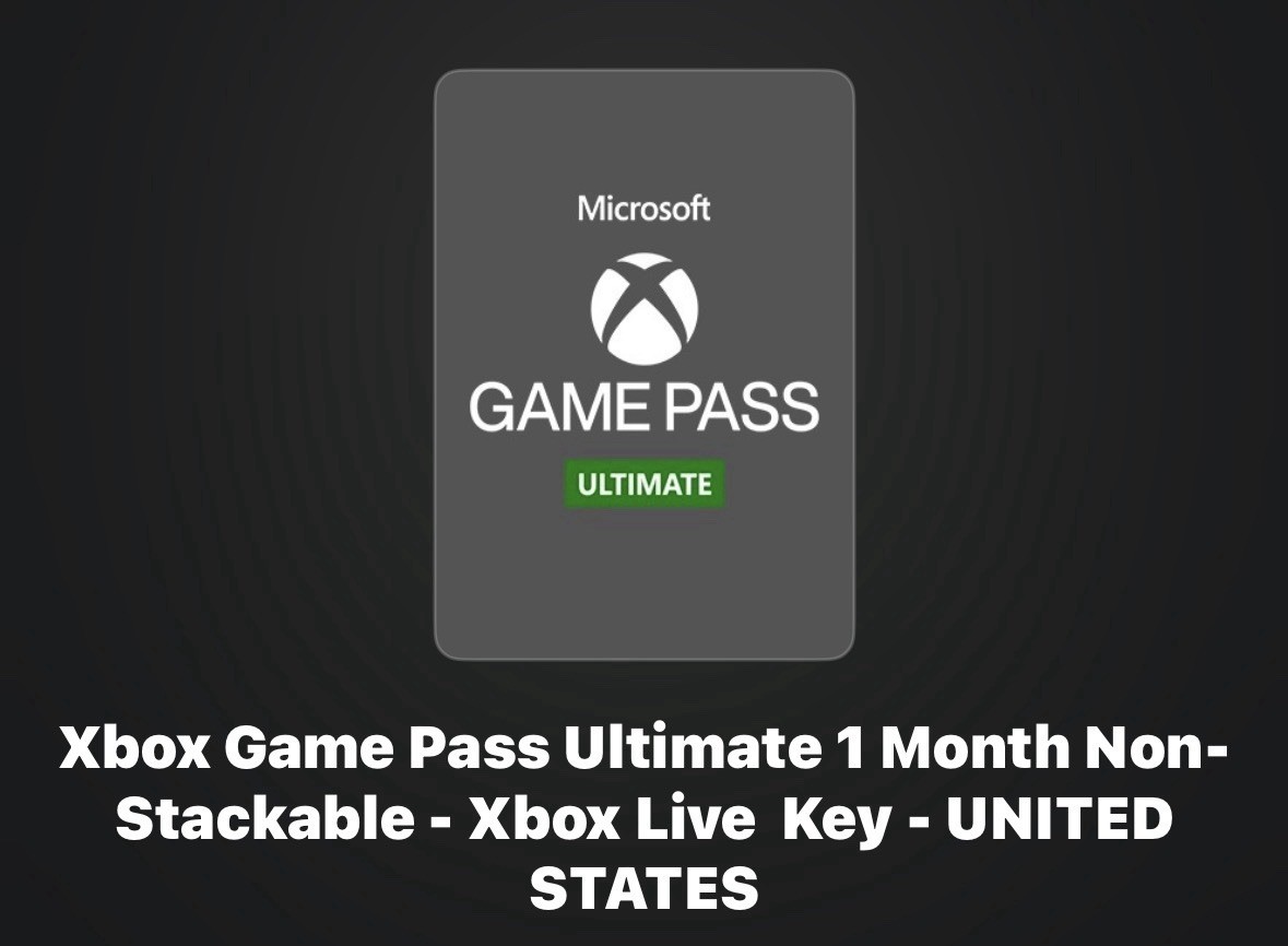 Xbox Game Pass Ultimate – 1 Month Subscription (Xbox/Windows) Non-stackable Key