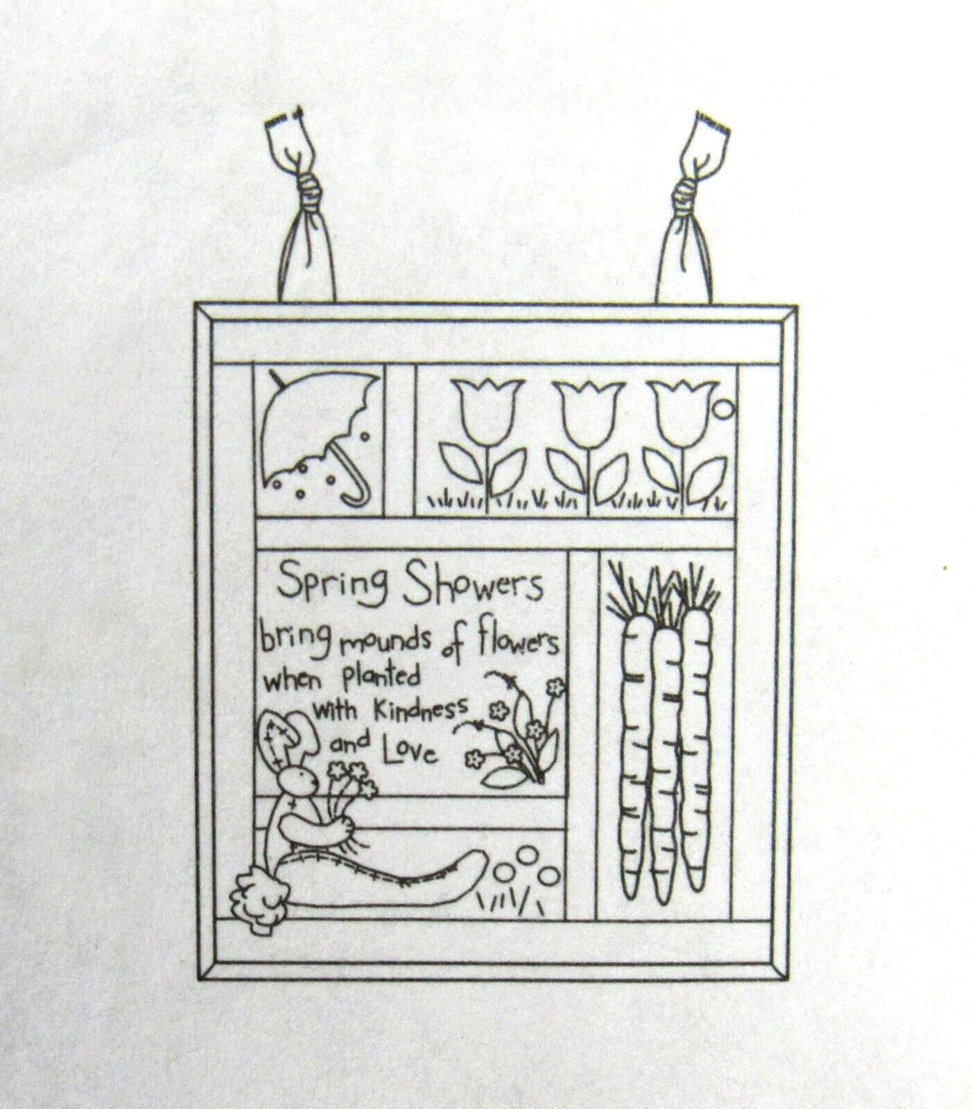 Applique Quilted Wall Hanging Spring Tulips Pattern McCalls 5077 Uncut