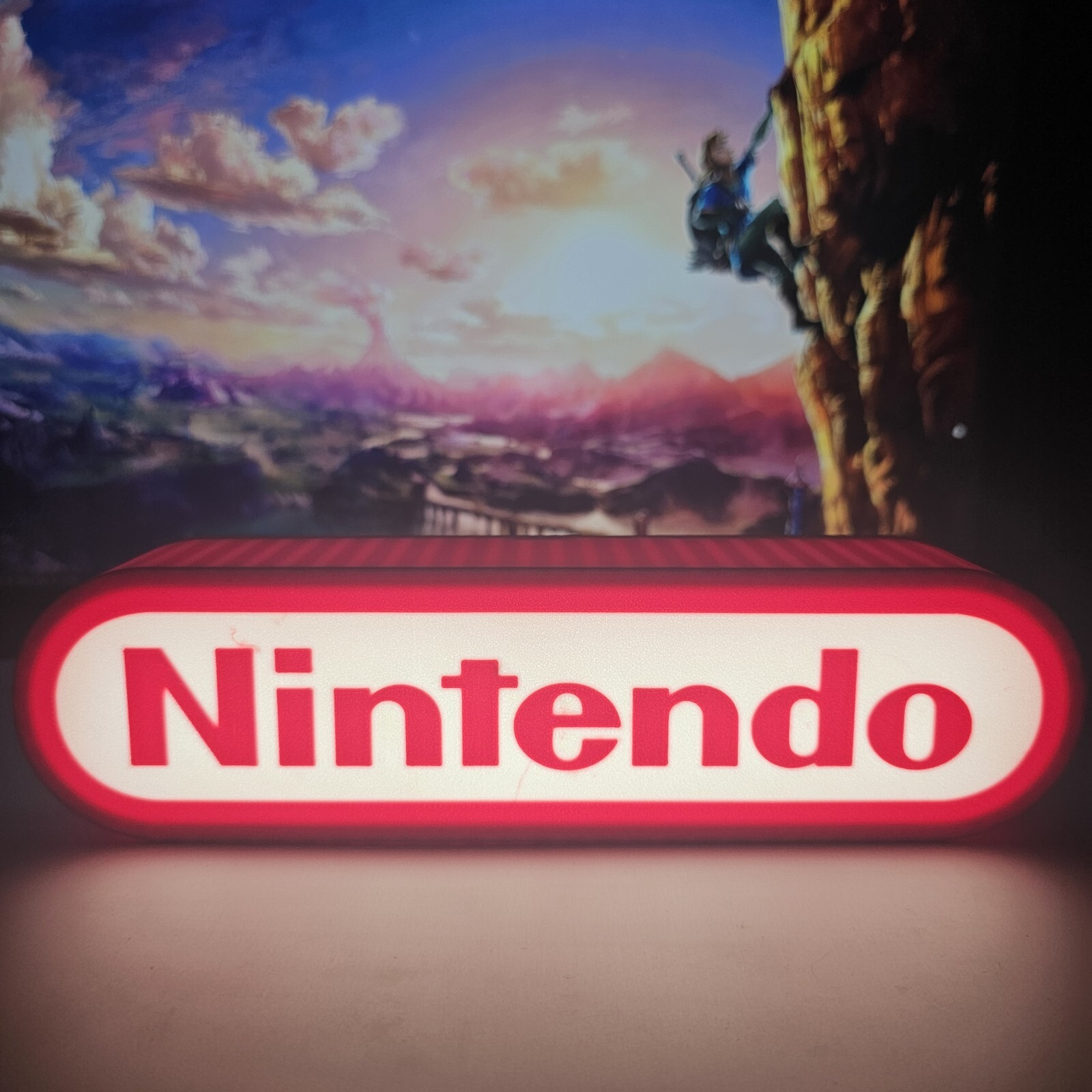 Nintendo 3d Printed Led Sign