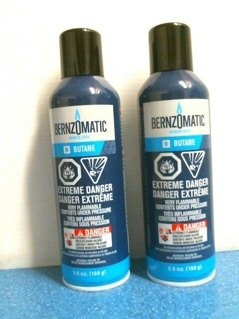 BernzOmatic B Butane Fuel Refill, 5.5 oz., Lot of 2, FREE SHIPPING
