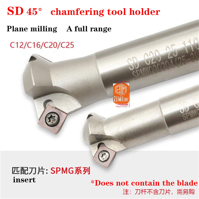 Single side 45° SD C12 16 20 25-6 9 10 12 20 25 -110 120 CNC Chamfering tool rod