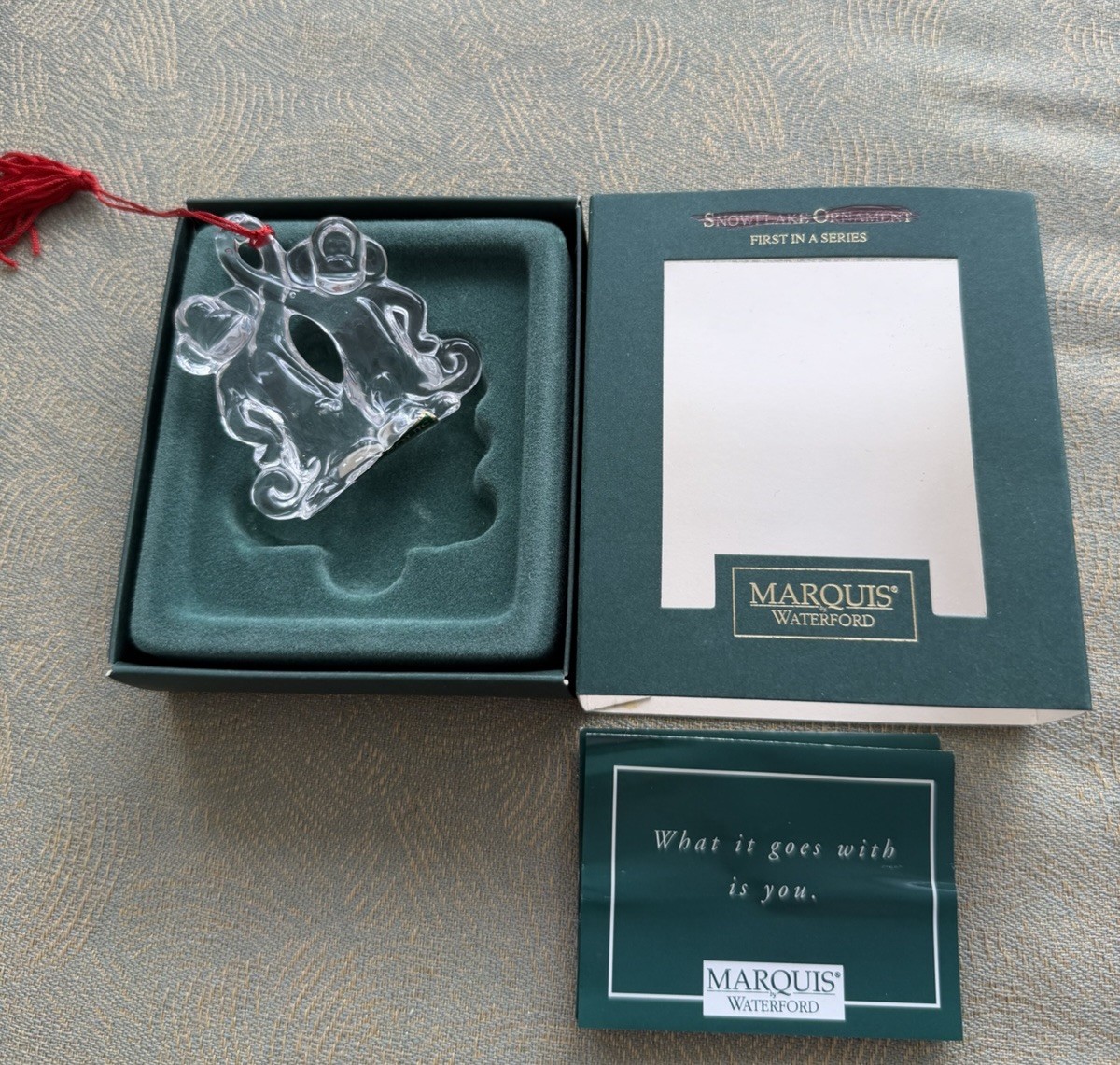 Marquis Waterford Crystal Monkeys Two By Two Ornament Noah's Ark