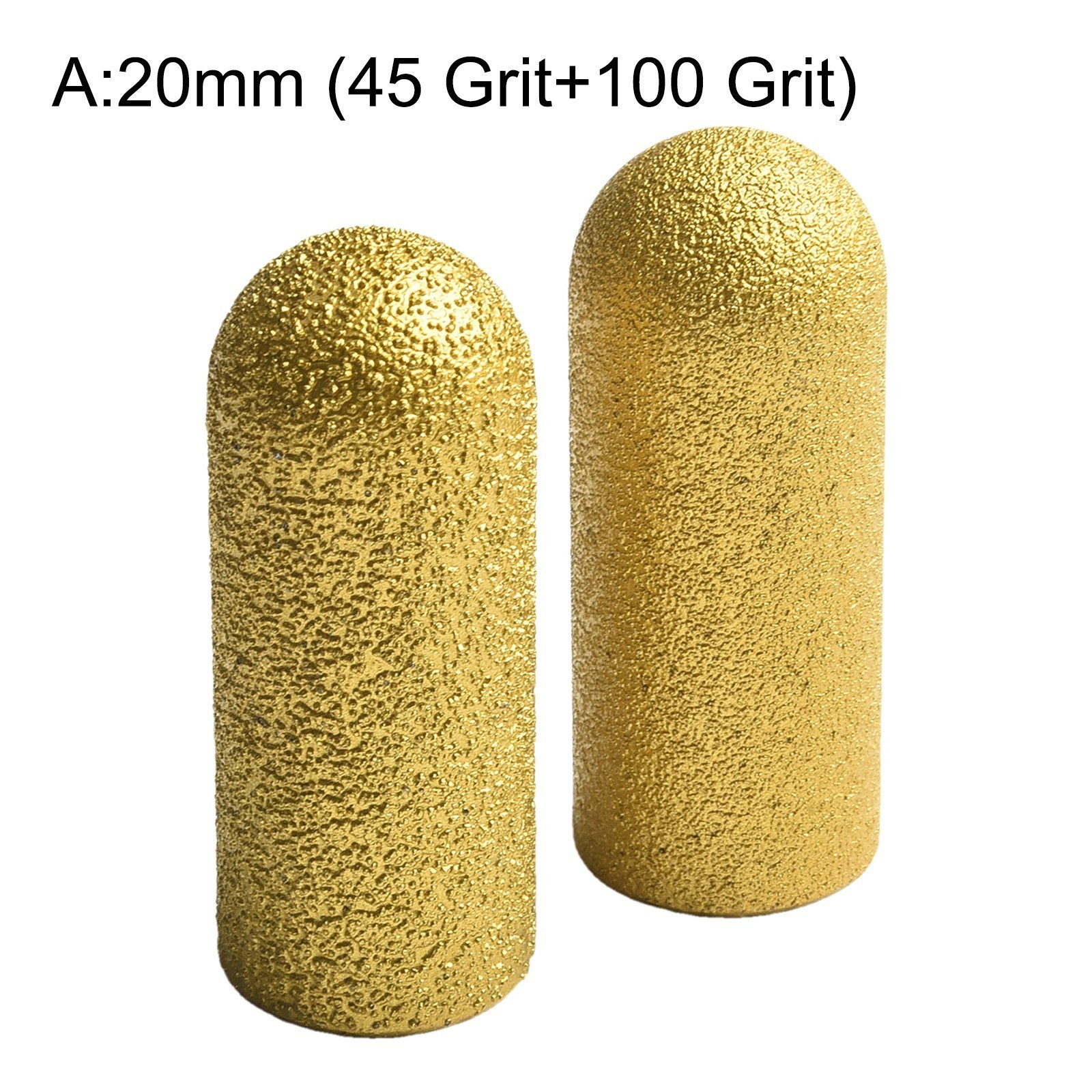 Diamond Brazed Finger Bit Grinding Wheel Milling Trimming Grinding Head 2pcs
