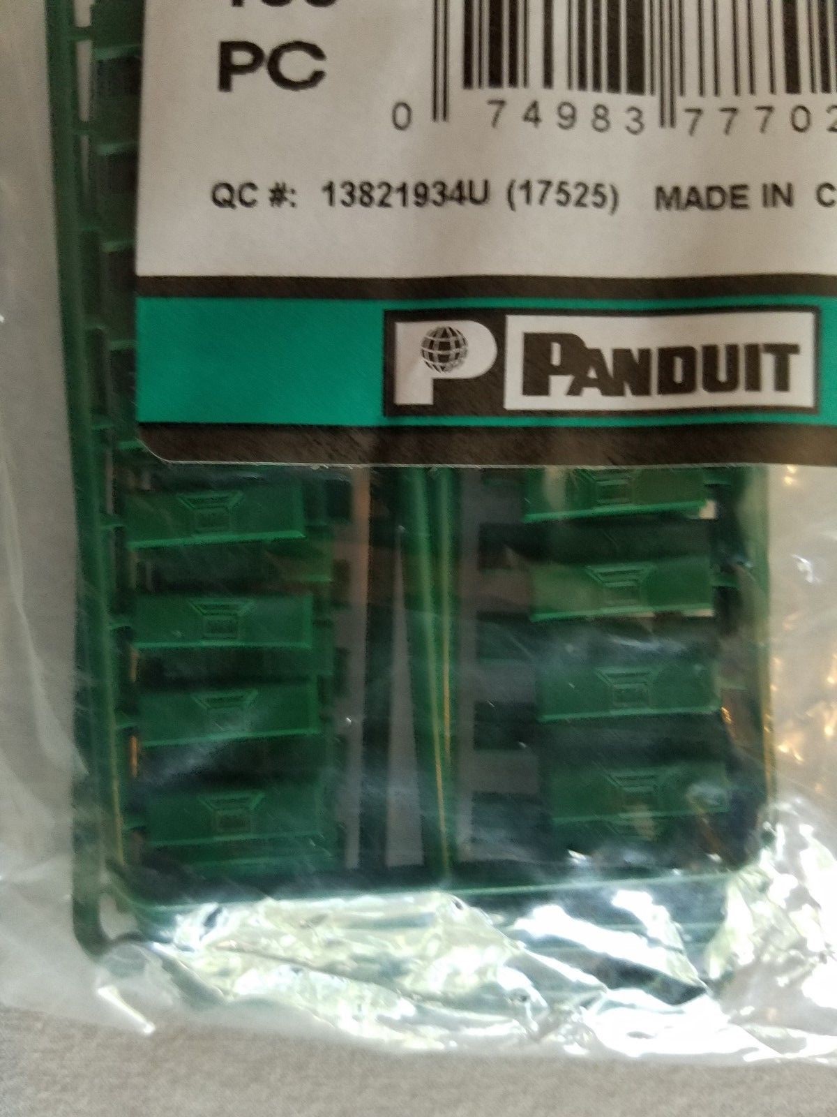 Panduit CIDGR-C Plastic Snap-In Port Identifier Mini-Com Data Icon Green 100