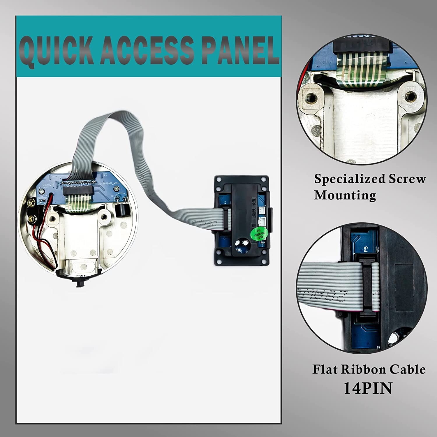 Gun Safe Lock Replacement Chrome Keypad Electronic Safe Lock with Swing Bolt