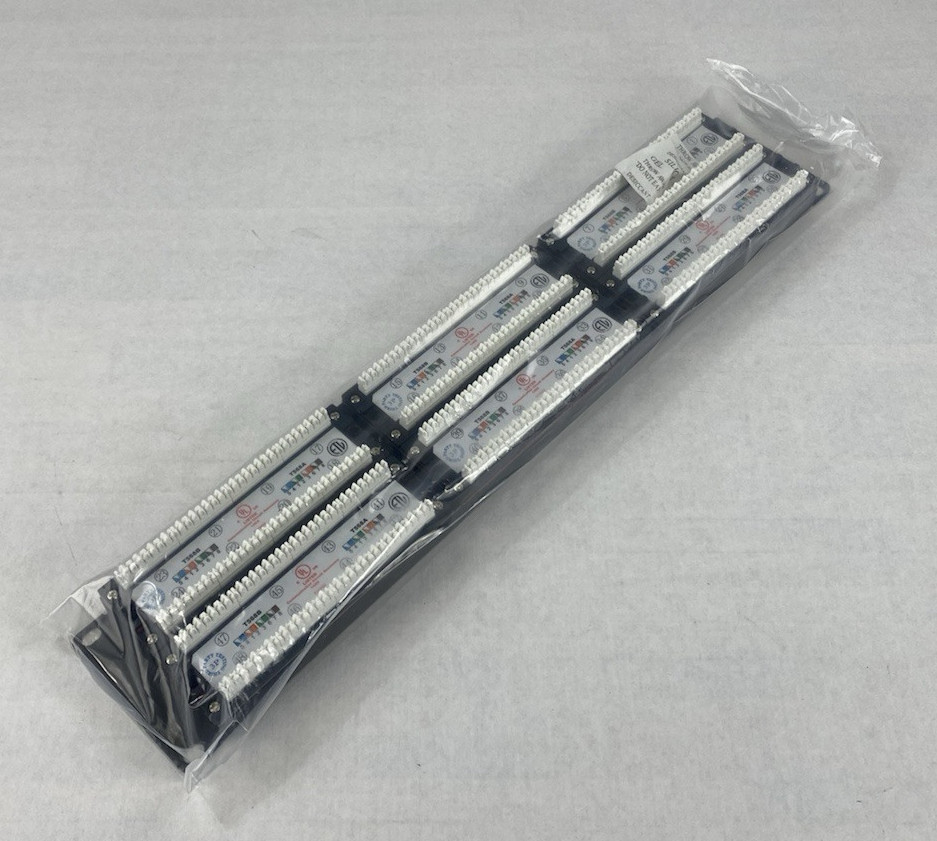 Cat 6 180° Unshielded Patch Panel, 110 Type IDC with 48 Ports