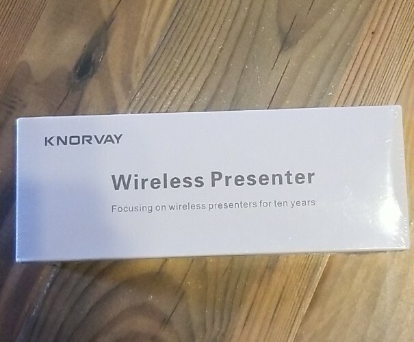 KNORVAY N27 Wireless Presenter with Laser Pointer, Rechargeable, Free Shipping!!