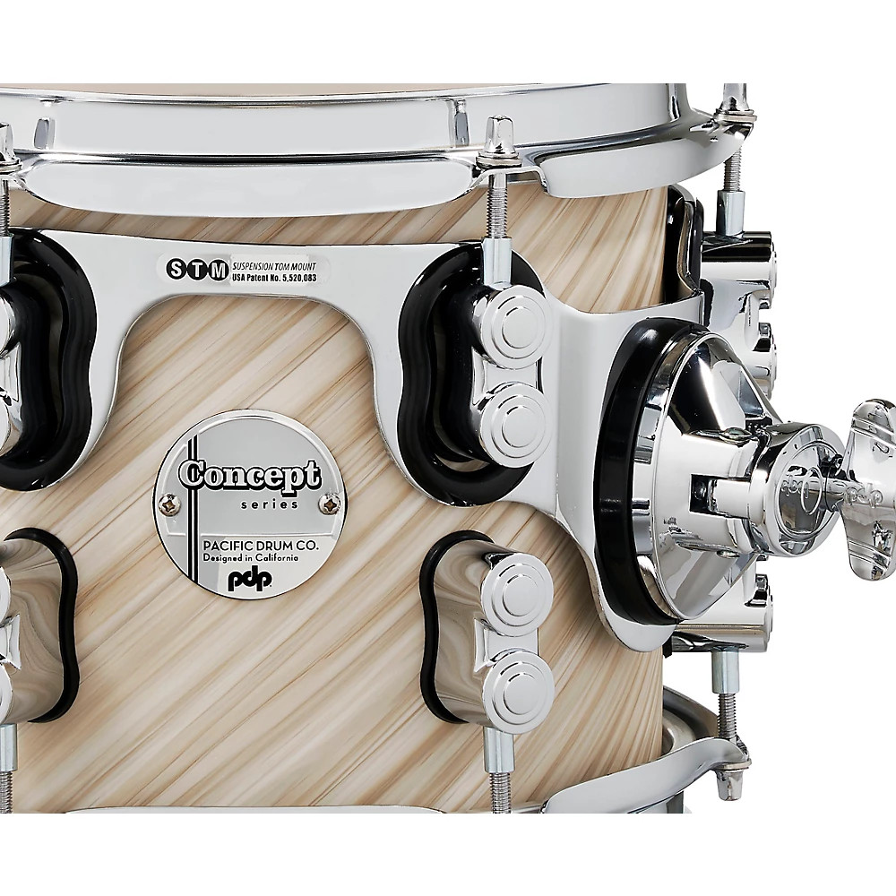 PDP by DW Concept Maple 7-Piece Shell Pack with Chrome Hardware Twisted Ivory