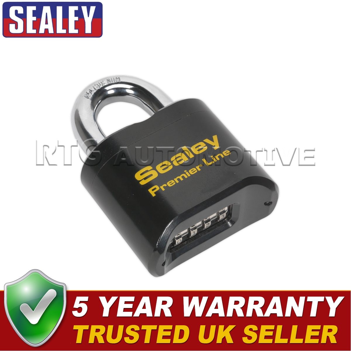 Sealey Premier� Steel Body Combination Padlock 62mm PL603