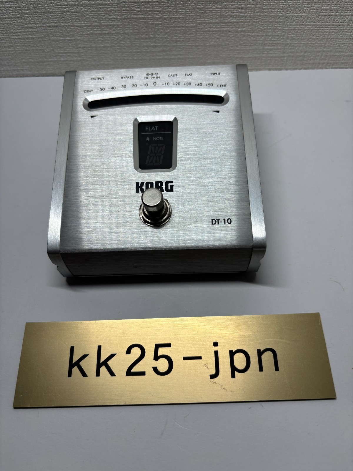 Korg DT-10 Digital Pedal Electric Acoustic Bass Tuner Free ship  Japan