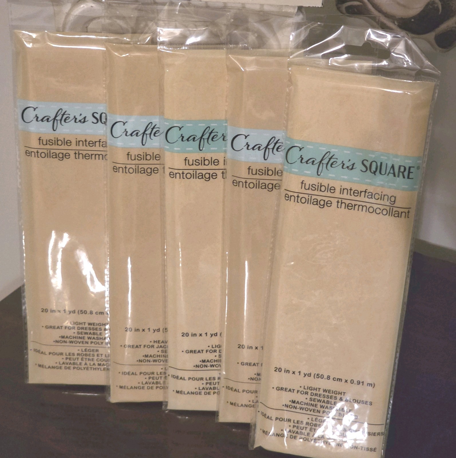 1 pack - Fusible Interfacing 20in x 1 yd
